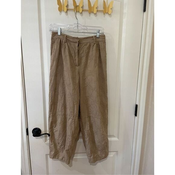 House of Harlow Barrel Twill Embroidered Pants Size Small - Picture 1 of 5